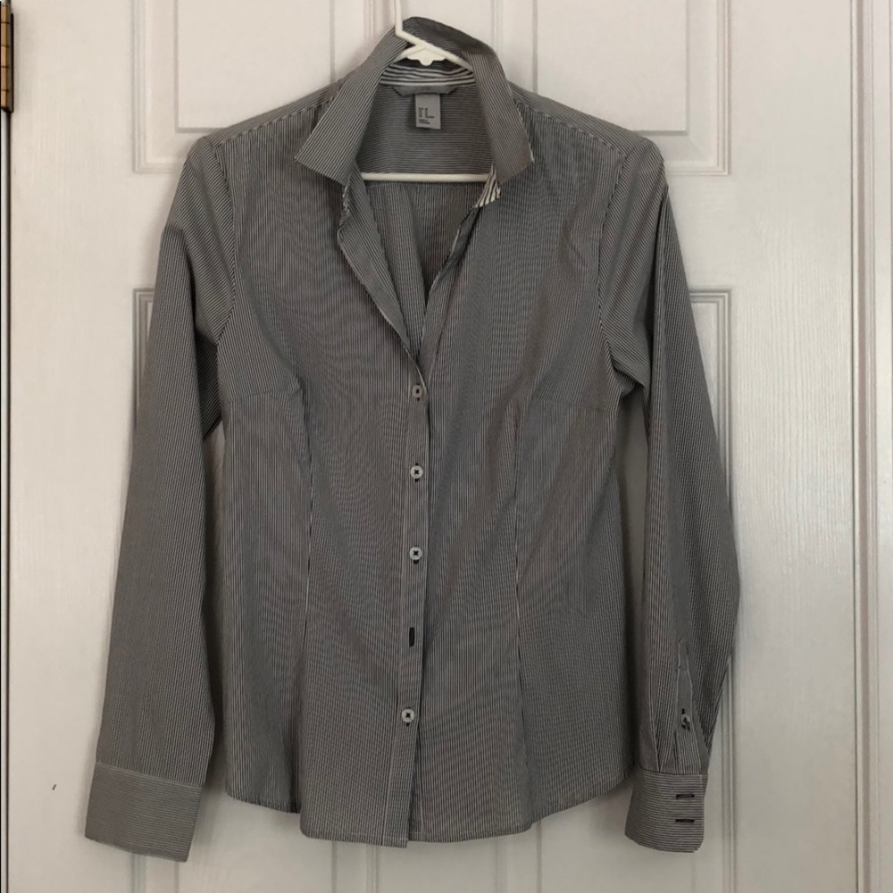 H&M Striped Button Down Shirt